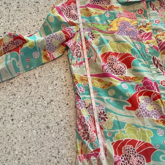 Robert Graham Embroidered Detailed Colorful Trees Flowers Shirt - Size Small - Picture 10 of 11